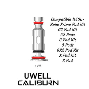 UWELL CALIBURN G2 REPLACEMENT COILS (4 PACK)