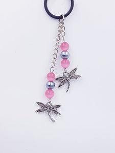 Silverpaw Creations  - Vape Charms - Dragon Fly Charm - Pinks & Purples