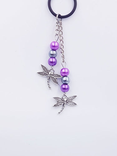 Silverpaw Creations  - Vape Charms - Dragon Fly Charm - Purples