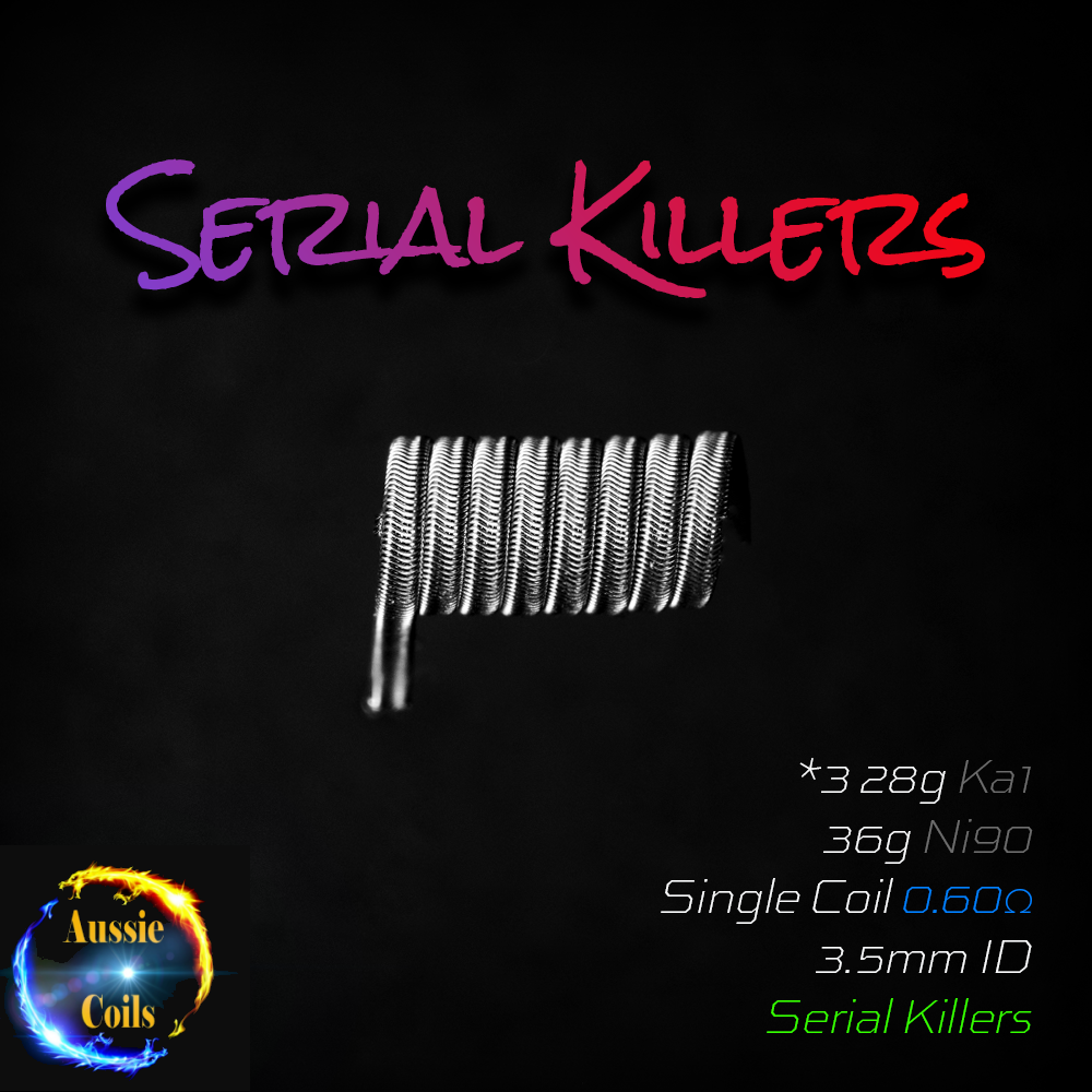 Aussie Coils - 3 Core Serial Killers Set of x2 Coils