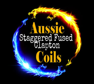 Aussie Coils - Staggered Fused Claptons (SFC) x2 Coils