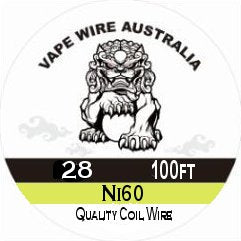 Vape Wire Australia Ni60 28g Round Wire 100ft