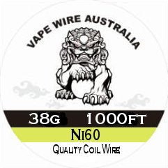 Vape Wire Australia Ni60 38g Round Wire 1000ft