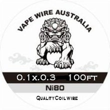Vape Wire Australia Ni80 Ribbon / Flat wire 0.1x0.3 100ft