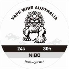 Vape Wire Australia Ni80 24g Round Wire 30ft
