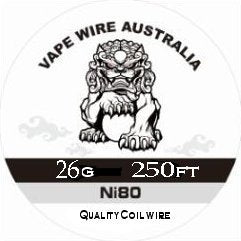 Vape Wire Australia Ni80 26g Round Wire 250ft