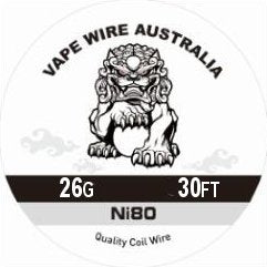 Vape Wire Australia Ni80 26g Round Wire 30ft
