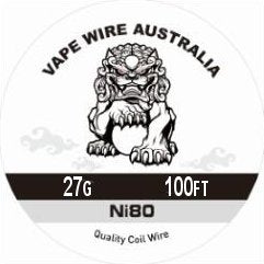 Vape Wire Australia Ni80 27g Round Wire 100ft
