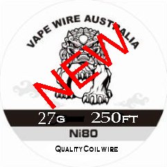 Vape Wire Australia Ni80 27g Round Wire 250ft