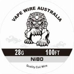 Vape Wire Australia Ni80 28g Round Wire 100ft