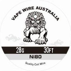 Vape Wire Australia Ni80 28g Round Wire 30ft
