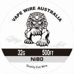 Vape Wire Australia Ni80 32g Round Wire 500ft