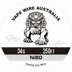 Vape Wire Australia Ni80 34g Round Wire 250ft