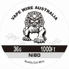 Vape Wire Australia Ni80 36g Round Wire 1000ft