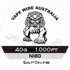 Vape Wire Australia Ni80 40g Round Wire 1000ft