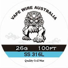Vape Wire Australia SS 316L Round Wire 26g 100ft