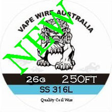 Vape Wire Australia SS 316L Round Wire 26g 250ft