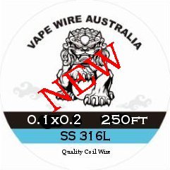 Vape Wire Australia  SS Ribbon / Flat Wire 0.1x0.2 250ft