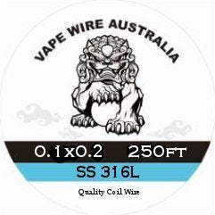 Vape Wire Australia  SS Ribbon / Flat Wire 0.1x0.2 250ft