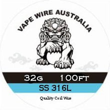 Vape Wire Australia SS 316L Round Wire 32g 100ft