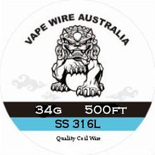 Vape Wire Australia SS 316L Round Wire 34g 500ft
