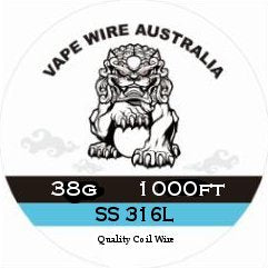 Vape Wire Australia SS 316L Round Wire 38g 1000ft