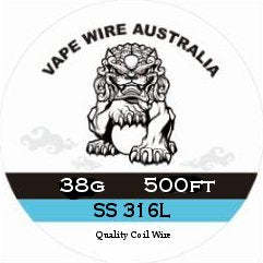 Vape Wire Australia SS 316L Round Wire 38g 500ft