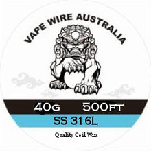 Vape Wire Australia SS 316L Round Wire 40g 500ft