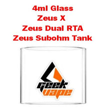 Geekvape Replacement Glass  - Zeus Dual, X and Zeus Subohm - 4ml or 5.5ml